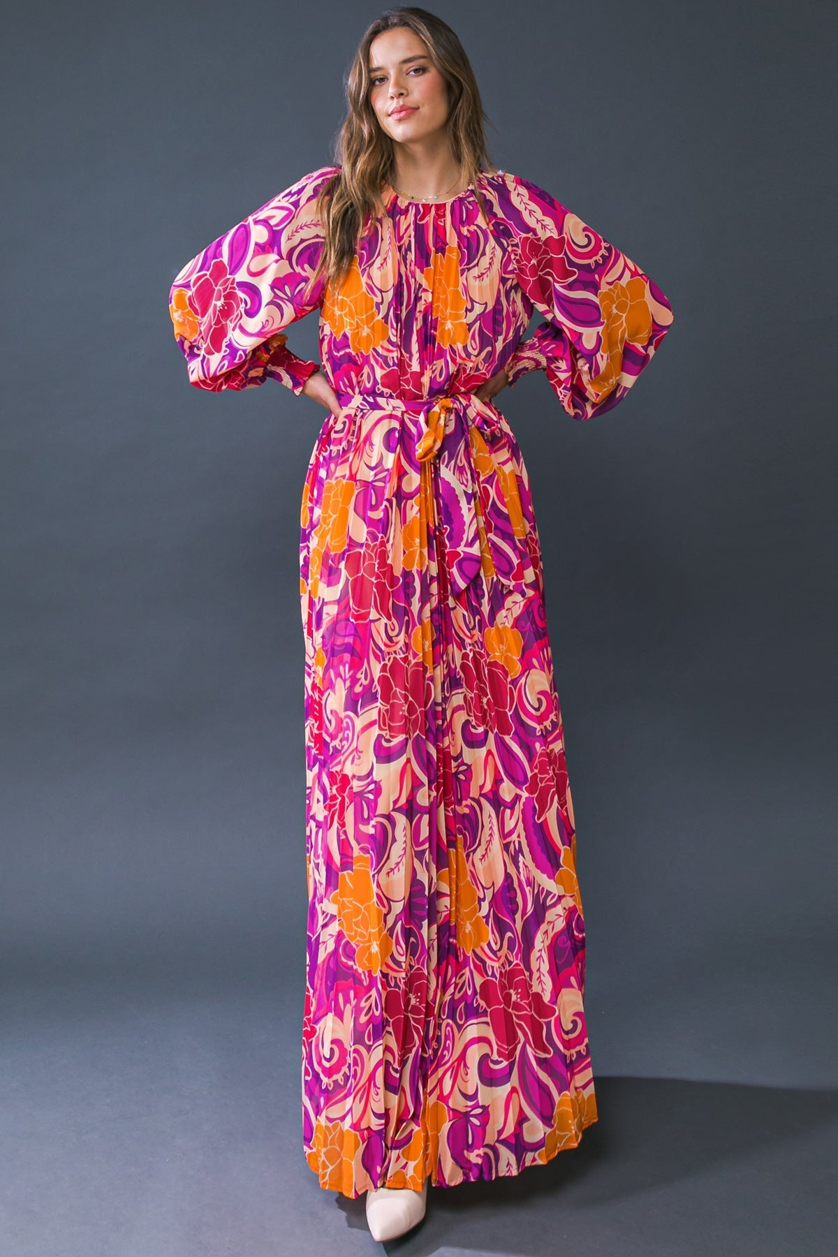 CHANGING LOCATIONS WOVEN MAXI DRESS Flying Tomato